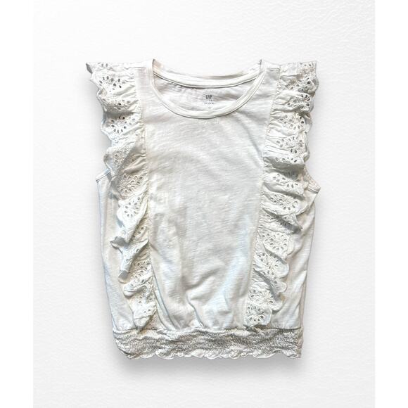 GAP Other - Gap Eyelet Flutter Shirt, Size 14